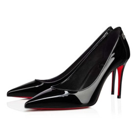Cipele-brod Christian Louboutin Sportski Kate 100 Mm od lakirane Crne boje
