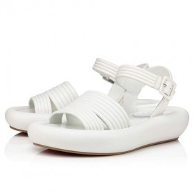 Sandala Christian Louboutin Bianco Nappa
