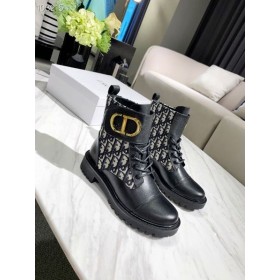 Čizme Dior čipka-up Sa Kosim po cijeloj površini Od Kavijara