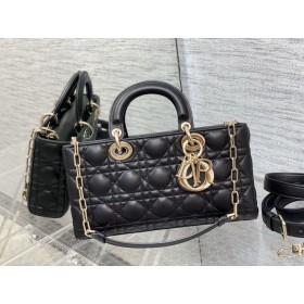 Bag Lady Dior D-Joy Iz Crne Konzervirane Ovčje kože