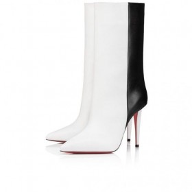 Christian Louboutin Niske cipele Astrilarge Booty 100 Mm od teleće kože Bianco Christian Louboutin Shoes