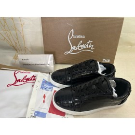 Christian Louboutin tenisice Zabava Vieira Orlato Od Teleće kože Reljefni Aligator Crne boje