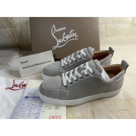 Christian Louboutin tenisice Rantulow Orlato od sive antilop CL
