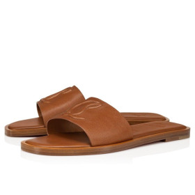 Cipele Christian Louboutin CL Mule od Teleće kože Smeđe boje Christian Louboutin