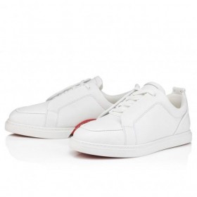Tenisice Christian Louboutin Jimmy od teleće kože i Napa kože Bijele boje CL
