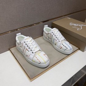 Tenisice Christian Louboutin Louis Junior S niskim берцем, Bijele tenisice CL