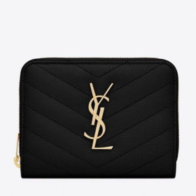 Kompaktni Novčanik Saint Laurent munje, Crne Kožne Torbe Saint Laurent