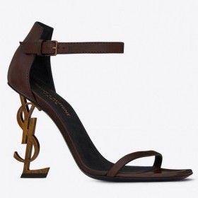 Sandale Saint Laurent Opyum 110 mm od Tamnocrvena koža Saint Laurent Shoes