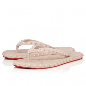 Christian Louboutin Super Loubi Flip Ženske Japanke Gumene Cipele Leche Christian Louboutin