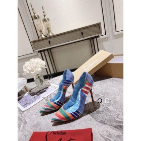 Christian Louboutin Hot Chick Pumpe 100 mm U Strip Grand Bain Za Bazena, Patentirani Višebojne