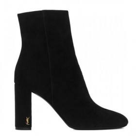 Čizme Saint Laurent LouLou 95 munje Crne Antilop Cipele Saint Laurent