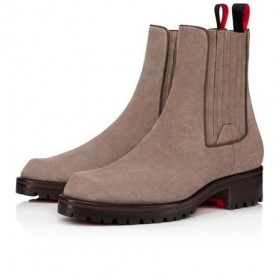Čizme Christian Louboutin Motok Bež-Siva Alpilles
