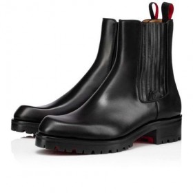 Cipele Christian Louboutin Motok Na Ravnim Potplatima Od Crne Teleće kože