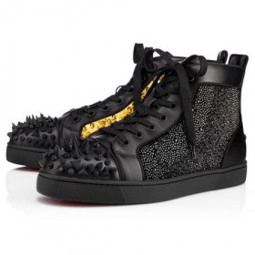 Christian Louboutin High-top Limit Stana Crna / zlatno Tele