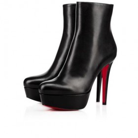 Platforma Christian Louboutin Bianca Booty 120 mm od Crne Kože