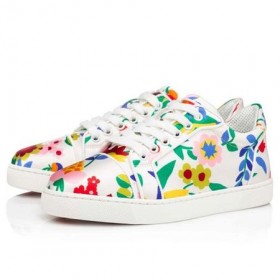 Christian Louboutin tenisice Vieira Multi/Krep saten bianco
