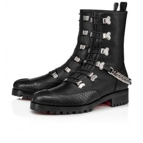 Christian Louboutin Spikita Booty Horse Guarda Male Crno/srebrno Junica
