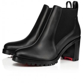 Christian Louboutin Spikita Booty Marchacroche 70 mm Crna Koža