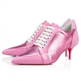 Christian Louboutin Spikita Booty PomPom 55mm Confettis/bijela/prirodna Bijela Koža