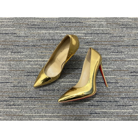 Christian Louboutin Kate 100mm Pumps Degrade Metallic Leather Gold