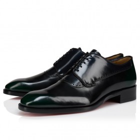 Christian Louboutin Sartoby Derbies Brushed Calf Leather Black