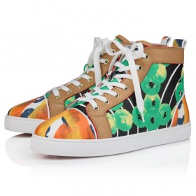 Christian Louboutin Louis Sneakers Gaagal Coated Canvas Tropical