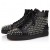Christian Louboutin Tenisice s visokim беÑÑем Louis Night Spikes od teleÄe kože i Napa kože crne boje