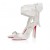 Christian Louboutin Sandale Du Desert Sandale na ÑемеÑкаÑ
 100 mm od Krep satena boje slonovaÄe