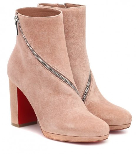 Christian Louboutin Birgitta 100 Suede Ankel Stövlar Christian Louboutin Skor