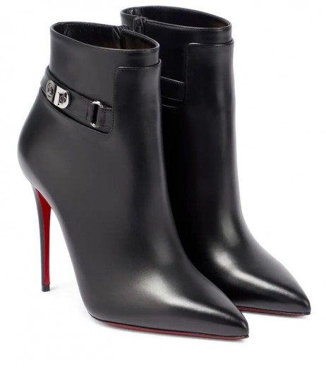 Christian Louboutin Så Kate 100 mm Läder Vrist Stövlar Christian Louboutin Skor
