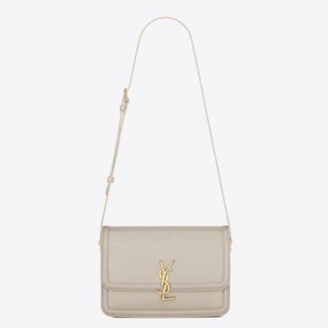 Saint Laurent Solferino Medium Väska Vit Kalvskinn Saint Laurent Väskor