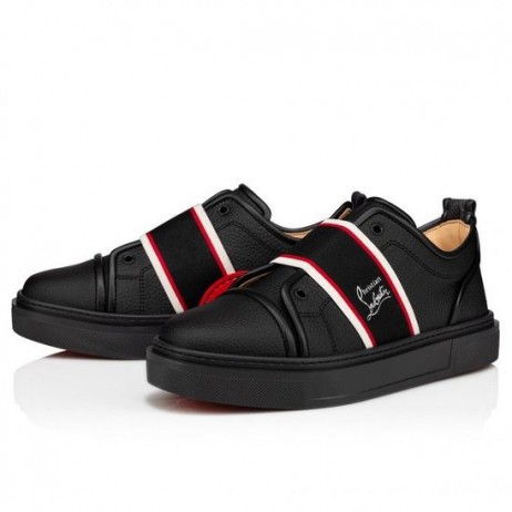 Christian Louboutin Adolescenza Sneakers Återvunnen Polyester Svart Christian Louboutin Skor