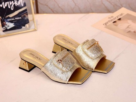 Jimmy Choo 45 mm Diabilder Kalv Läder Blixtlås Väska Guld