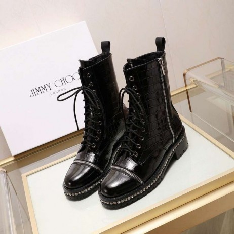 Jimmy Choo Ankelboots Kristalldetalj Svart
