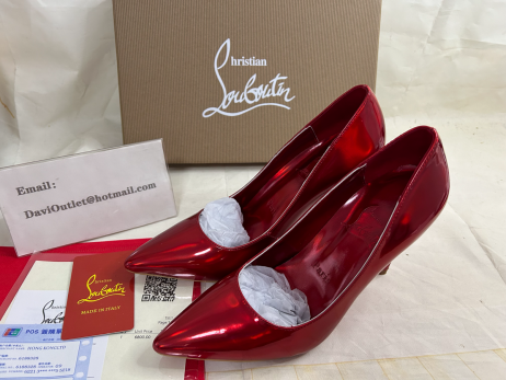 Christian Louboutin Kate 100mm Skimrande Läder Pumpar Christian Louboutin Pumpar