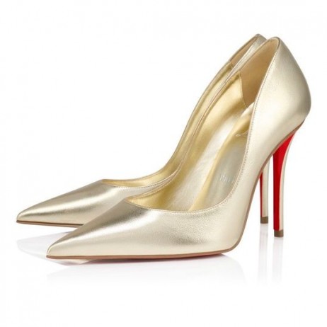 Christian Louboutin Fröken Z 100 Mm Pumpar Laminerat Nappa Läder Platine