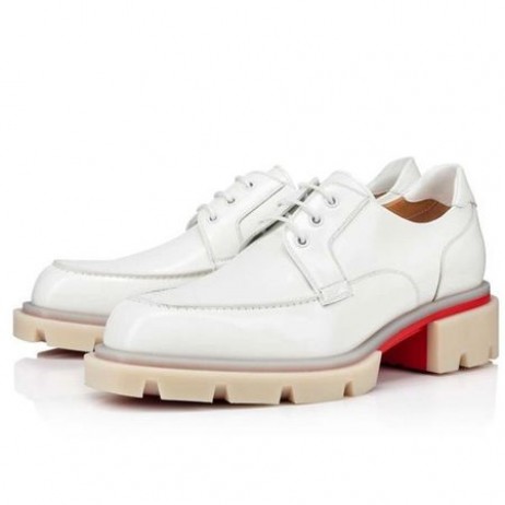Christian Louboutin Derby Våra Georges L Bianco Kalv