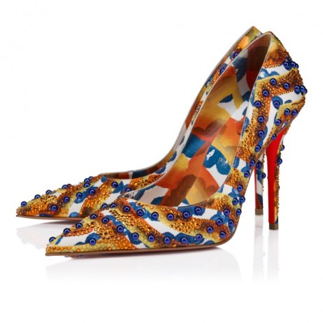 Christian Louboutin Miss Z Gaagal Sphere 100 Mm Pumps Gaagal Crepe Satin Magma