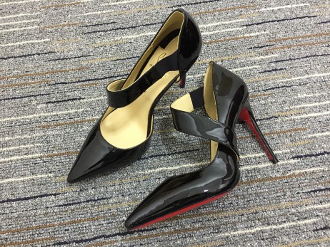 Christian Louboutin Ograde Pumps 100mm Patent Leather Black