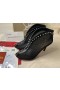 Christian Louboutin Bourriche Mesh Spike Läder Vrist Tossor CL Skor
