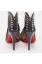 Christian Louboutin Bourriche Mesh Spike Läder Vrist Tossor CL Skor