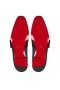 Christian Louboutin Maskros Röda Mattan Mocassins Crepe Satin Svart
