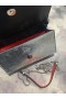 Christian Louboutin Loubi54 Crossbody Koppling Kalvskinn Silver