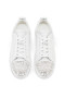 Christian Louboutin Louis Junior P Pik Pik Strass Kvinnor Sneakers Kalv Läder Vit