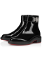 Christian Louboutin Urban Booty Lås Abrasivato Läder Svart