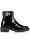 Christian Louboutin Urban Booty Lås Abrasivato Läder Svart