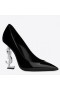 Saint Laurent Svart Opyum Pumpar Silver tonas Hälen DsicountSaint Laurent Pumpar