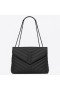 Saint Laurent Så Svart Loulou Medium Shoulder Bag Saint Laurent Väskor
