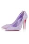 Christian Louboutin Pumpar Kate 100 mm Lila Rök/gråta Tran/lin Lil S Mocka