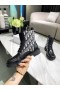 Dior Ankelboots Lace Sned Ut Svart Kalv